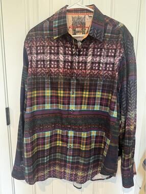 Robert Graham Men's Classic Fit XL Plaid Button-Up Shirt